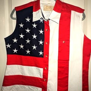 Stars & stripes blouse xl